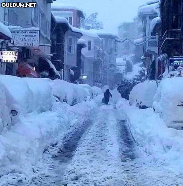 Fotoğraflarda kalan karlı...