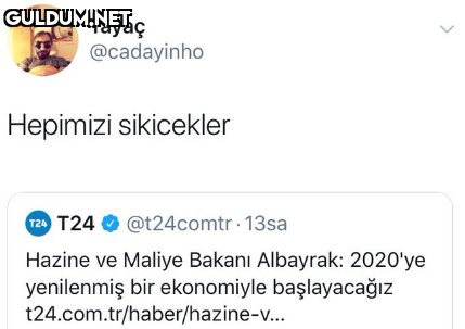 Tayaç @cadayinho Hepimizi...