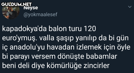 Neyse @yokmaalesef...