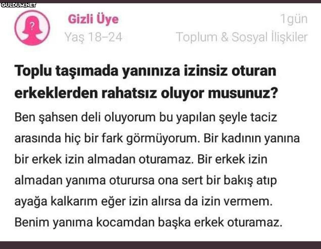 Rahatsız oluyorsan...