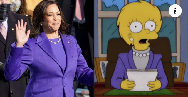 Kamala harris Simpsons benzerliği