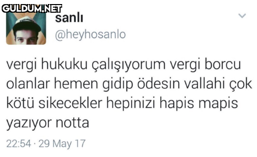 sanlı @heyhosanlo vergi...