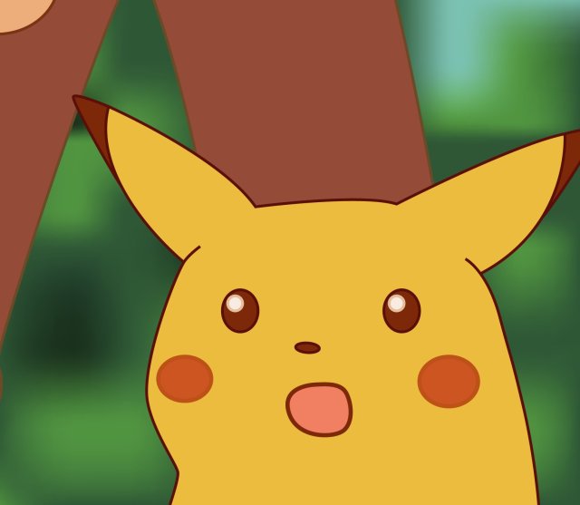 Shocked pikachu high...