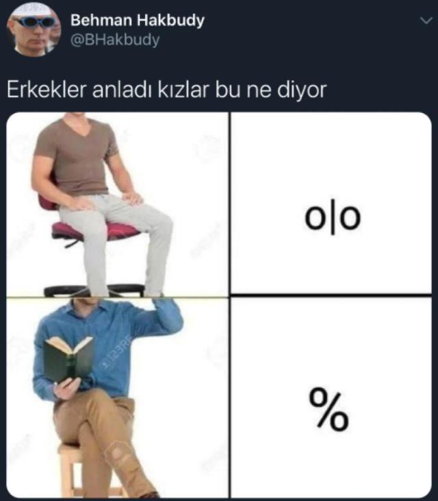 Erkekler anladı kızlar bu...