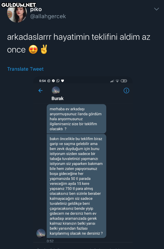 Gerçekse hiç komik değil.
...