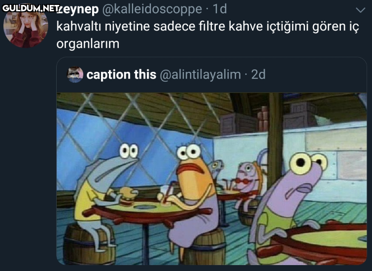Kahvaltıda sadece kahve...