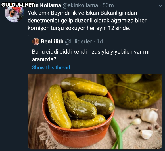 Bir kullanıcının absürt...
