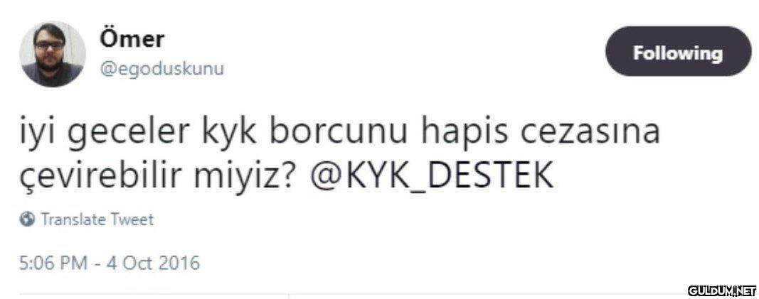Ömer Following @egoduskunu...