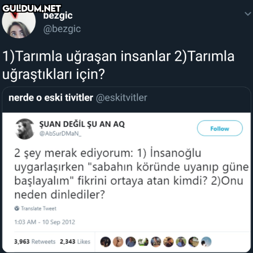bezgic @bezgic 1)Tarımla...