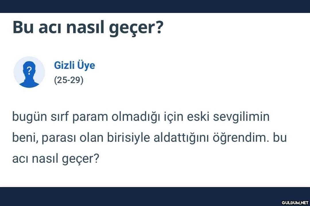 Bu acı nasıl geçer? Gizli...