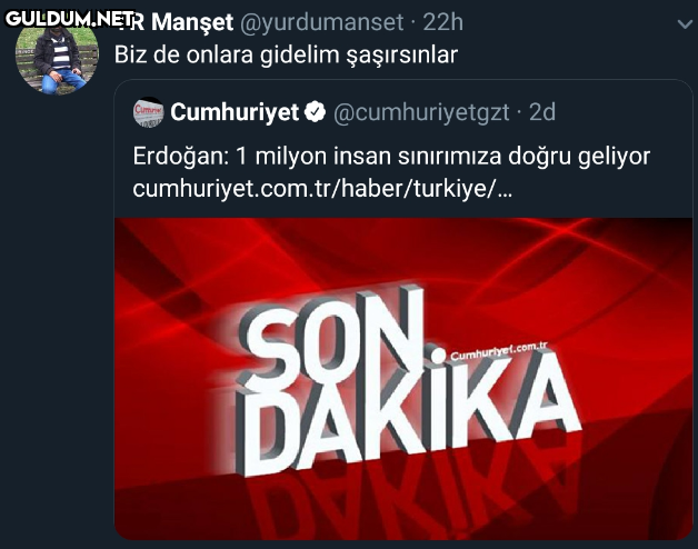 Erdoğan'ın 1 milyon...