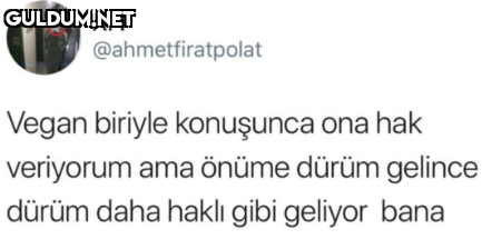 Yazar, veganlık fikrine...
