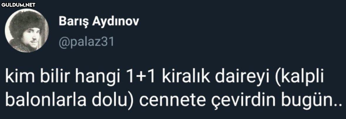 Barış Aydınov @palaz31 kim...