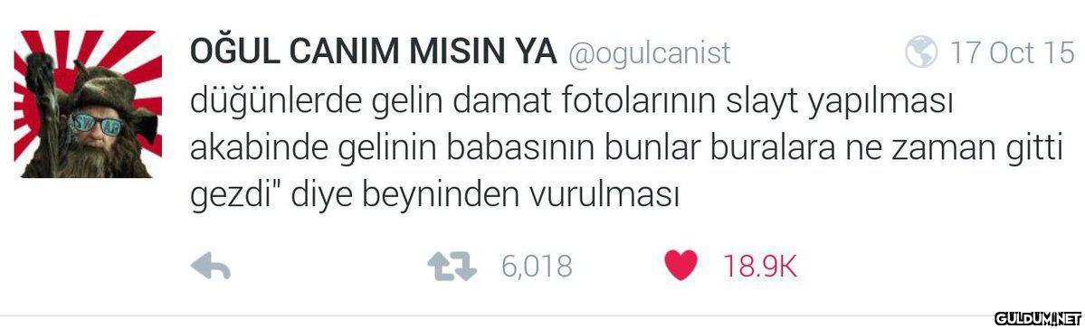 OĞUL CANIM MISIN YA...