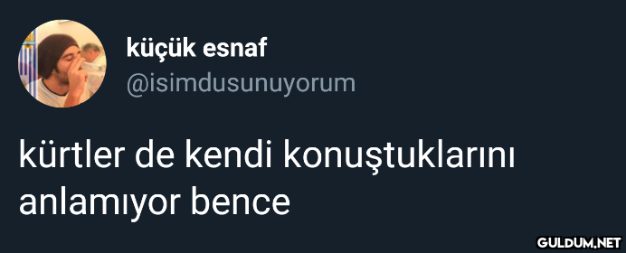 küçük esnaf...