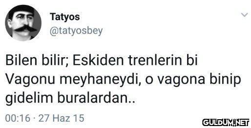 Tatyos @tatyosbey Bilen...