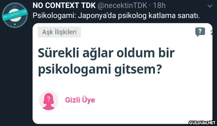 NO CONTEXT TDK...