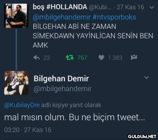 boş #HOLLANDA @Kubi. · 27...