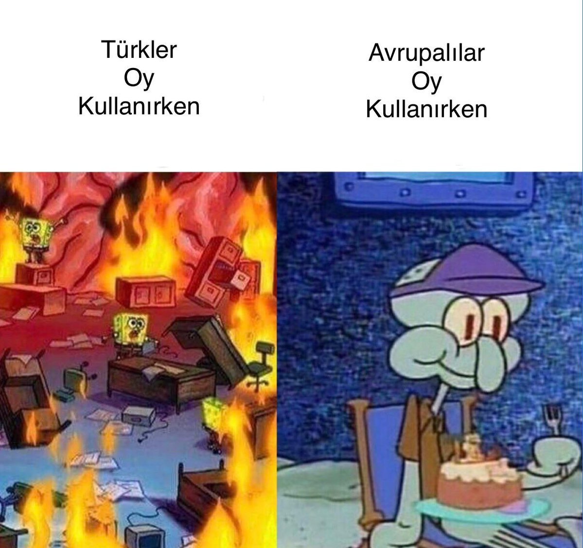 Türkler Oy Kullanırken...