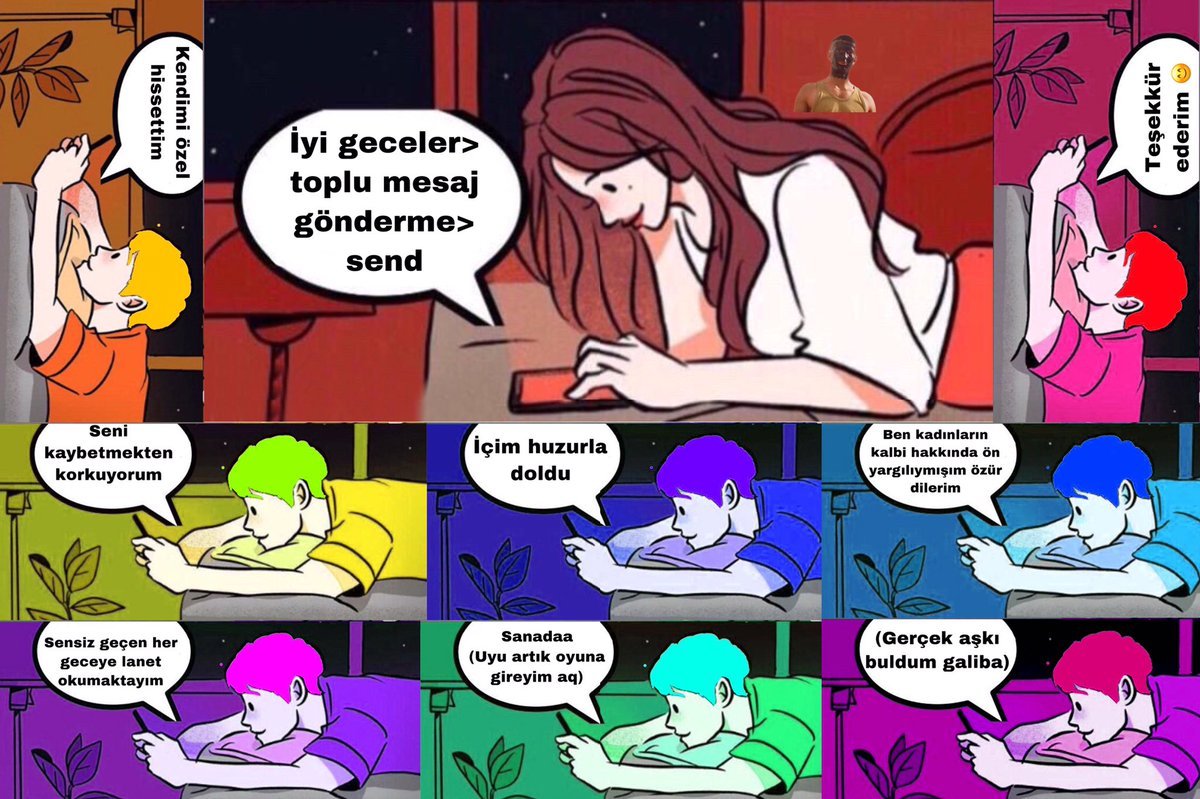 İyi geceler> toplu mesaj...