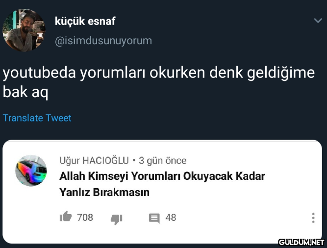 küçük esnaf...