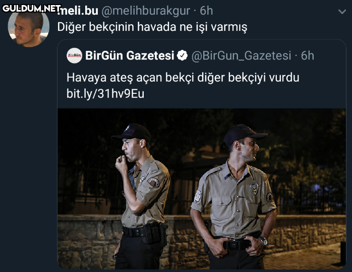 Havaya ateş açan bir...