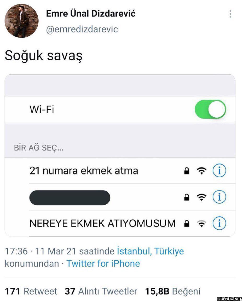 gayet medenice bir...