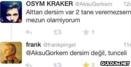 OSYM KRAKER @AksuGorkem 12...