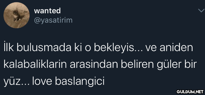 wanted @yasatirim İlk...