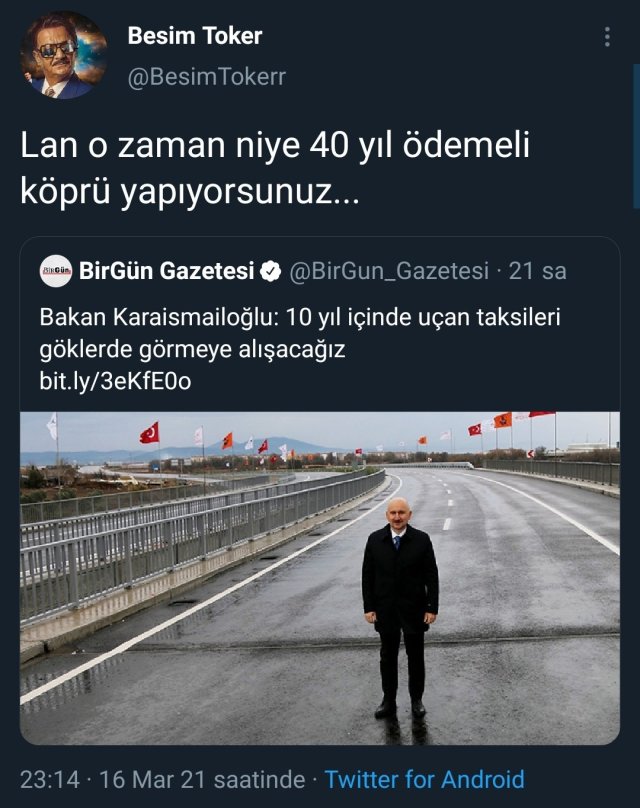 O zaman niye 40 yıl...