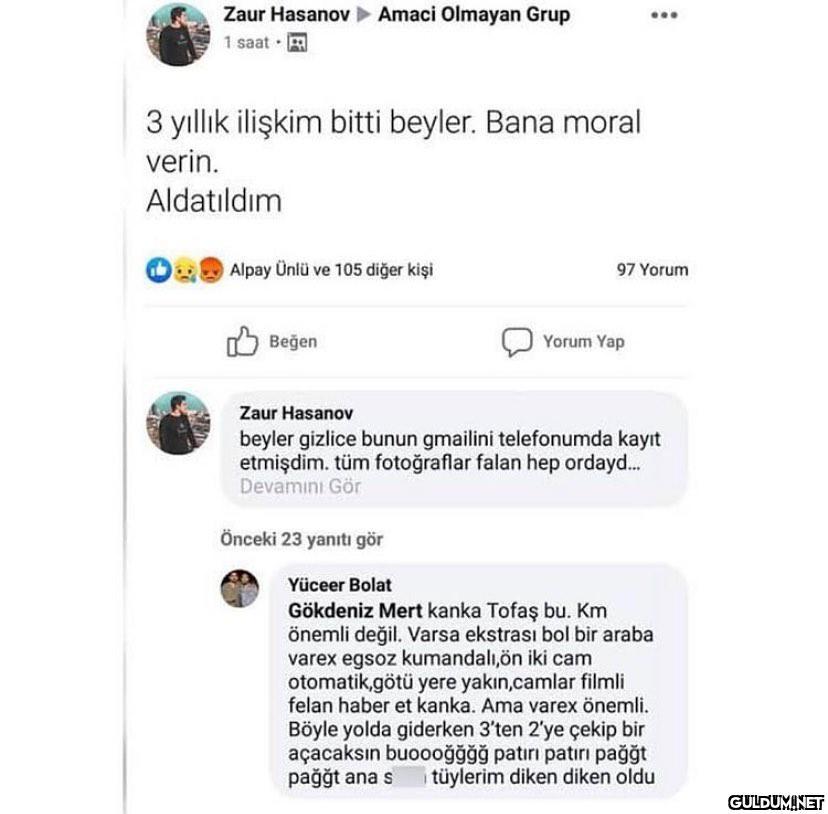 muhabbet oraya nasıl geldi...