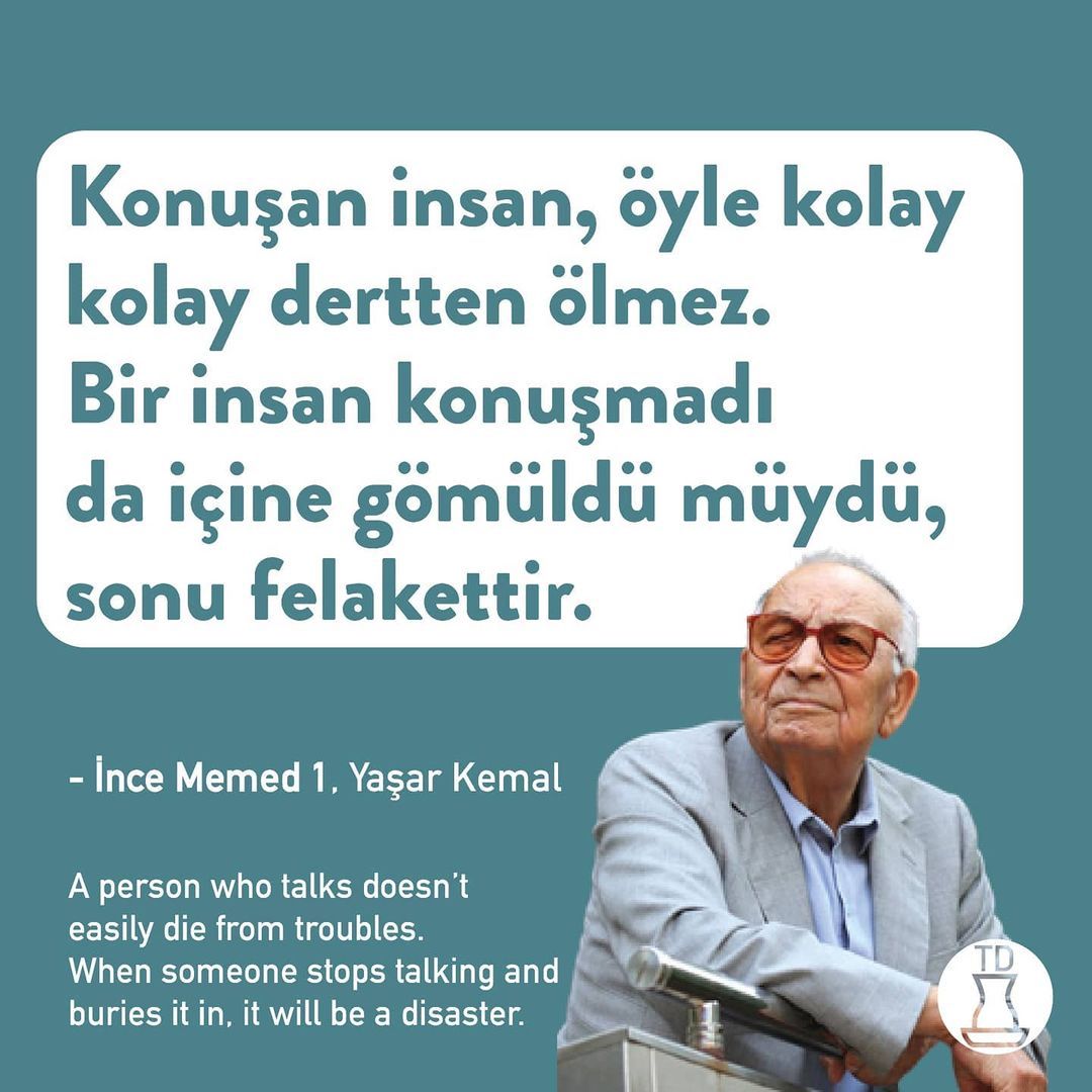 Büyük yazar ve insan...