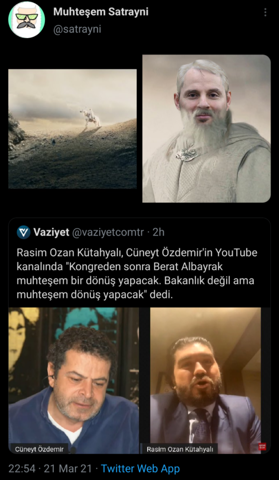 Return of Berat Albayrak,...