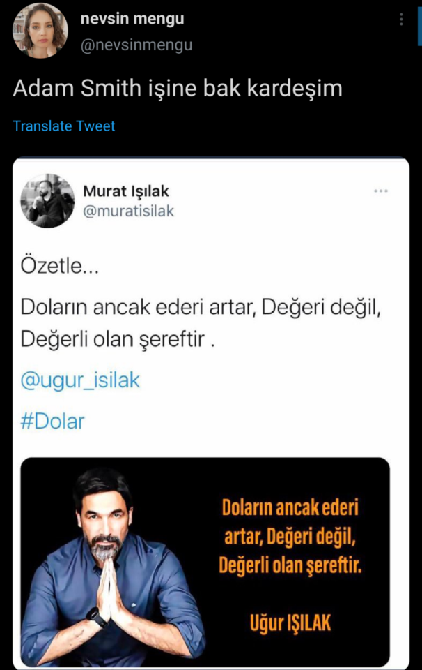 Adam Smith işine bak...