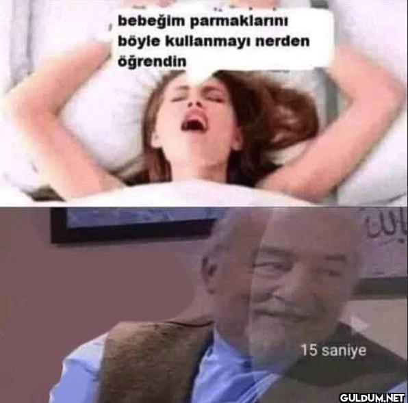 bebeğim parmaklarını böyle...