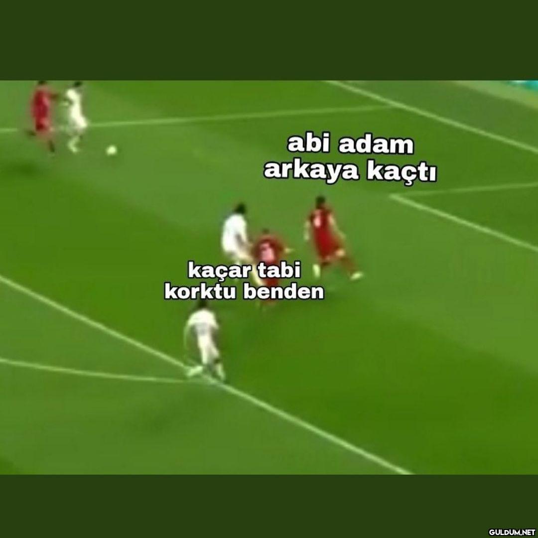 abi adam arkaya kaçtı...