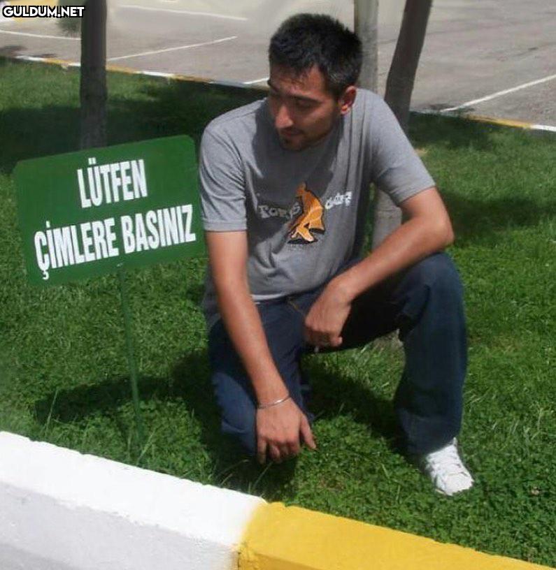 LÜTFEN ÇİMLERE BASINIZ ...