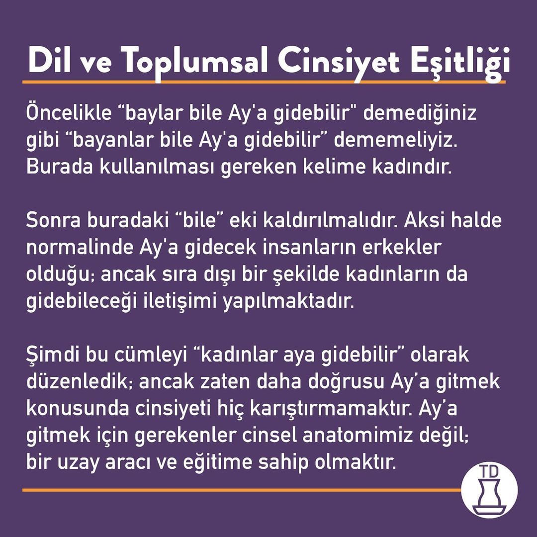Neden ‘bayan’ değil...