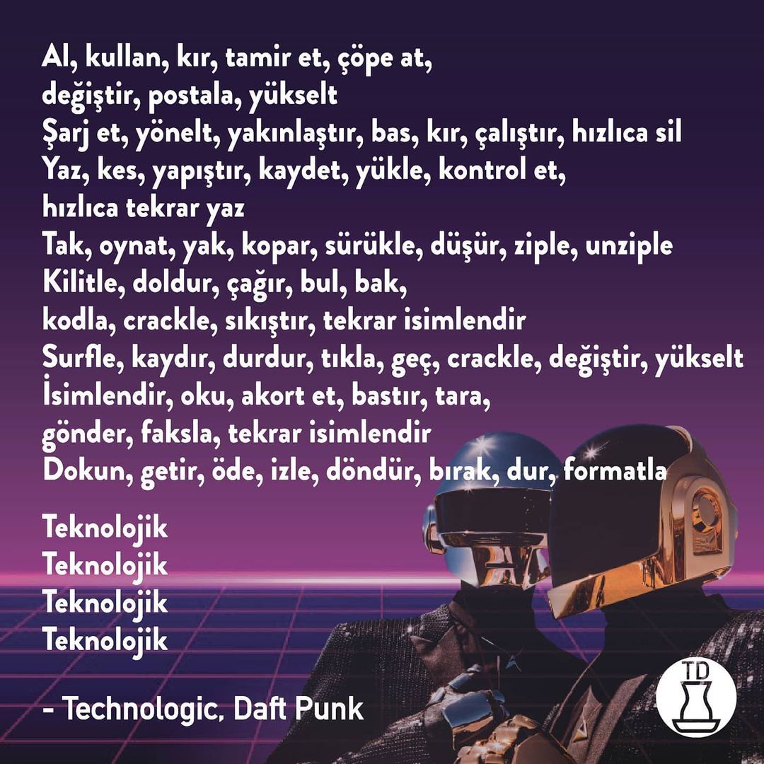 Teşekkürler Daft Punk ❤️...