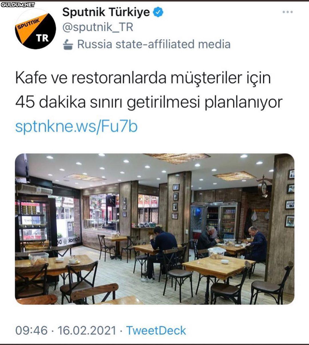 masa 6 yarım saat uzatır...
