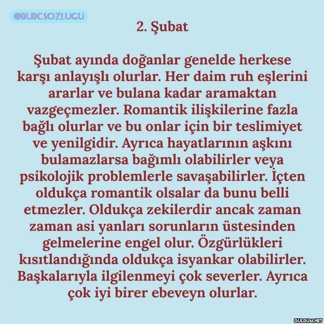 Doğduğunuz Aya Göre...