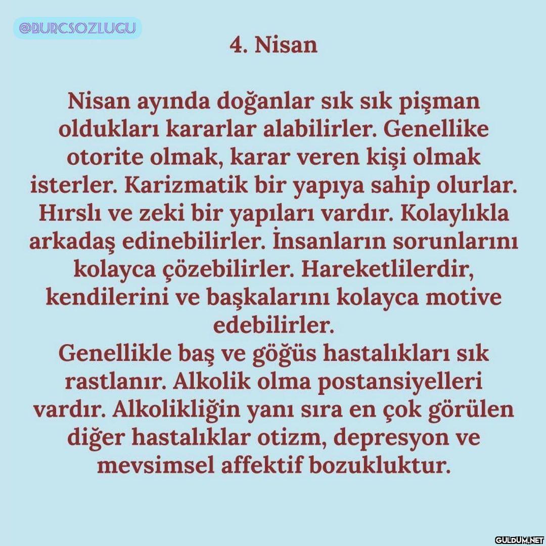 Doğduğunuz Aya Göre...