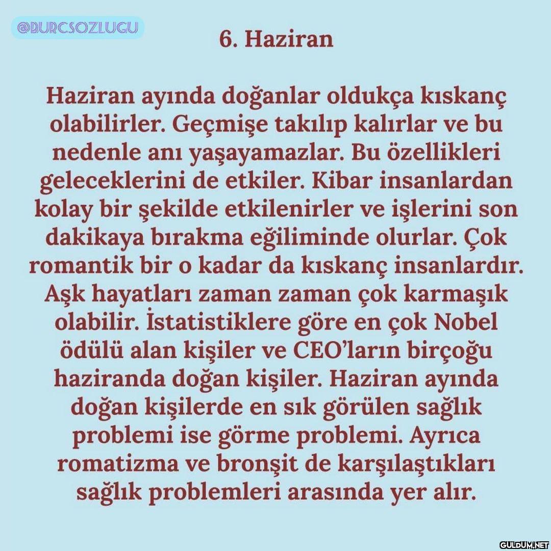Doğduğunuz Aya Göre...