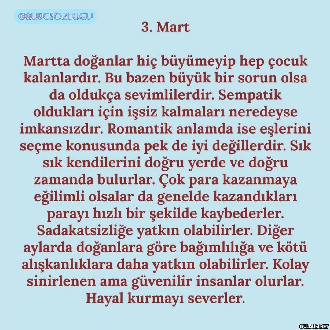Doğduğunuz Aya Göre...