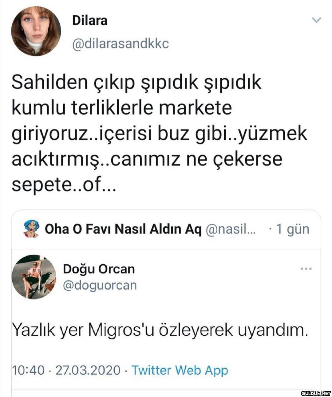 Yazlık yer Migros’u 😍 ...
