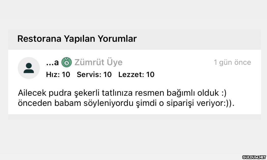 pudra şekeri yapar öyle...
