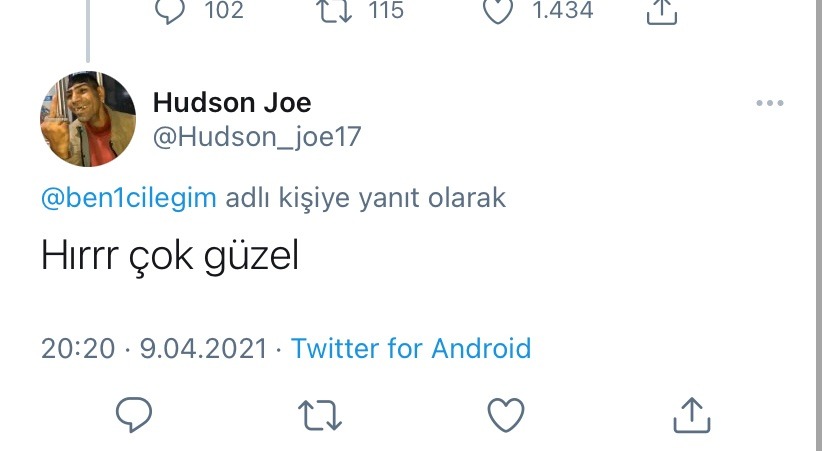 Kullanıcı, paylaştığı...