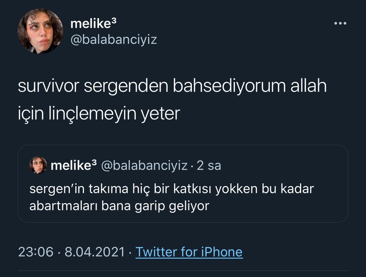 Bir kullanıcı, Survivor...