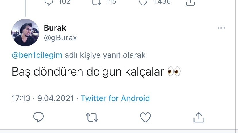 Kullanıcı, paylaştığı...