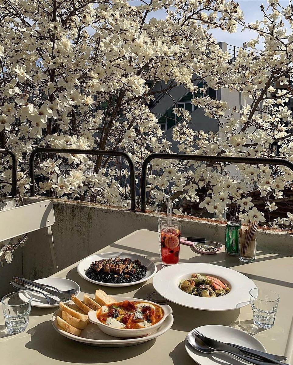 Bir kafenin terası, Güney...